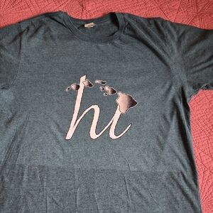 Pacifica Blue Cotton Blend T-Shirt